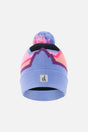 Winter Knit Hat With Pompom Black Printed Mountains-0