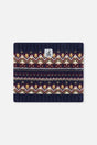 Baby Winter Knit Neckwarmer Blue And Red Jacquard-0