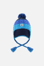 Winter Peruvian Knit Hat With Pompom Dark Blue-0