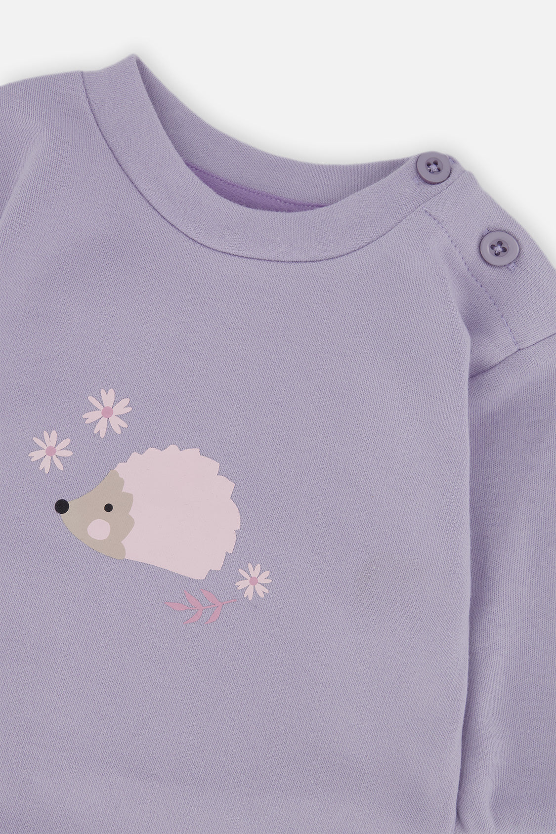Organic Cotton Pants And Top Set Violet-3