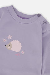Organic Cotton Pants And Top Set Violet-3