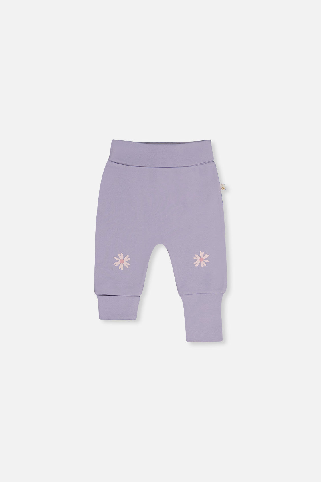 Two Pack Organic Cotton Evolutive Pants Pink Printed Flowers-2