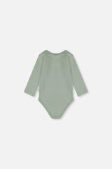 Organic Cotton Onesie Greyish Green-2