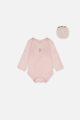 Organic Cotton Onesie Very Pale Pink-0