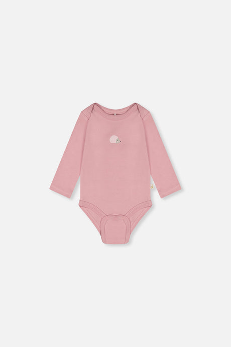 Organic Cotton Onesie Dusty Pink-1