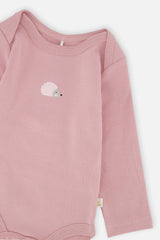 Organic Cotton Onesie Dusty Pink-3