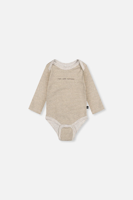 Three Pack Organic Cotton Onesie Brown Printed Hedgehogs-2