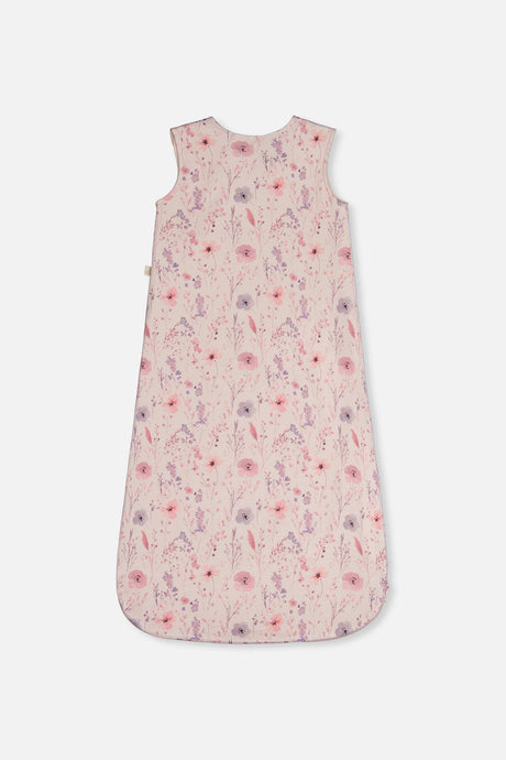 Organic Cotton Sleep Sack Pink Printed Flowers-1