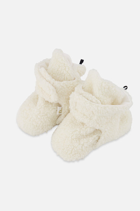 Baby Sherpa Slippers Off-White-0