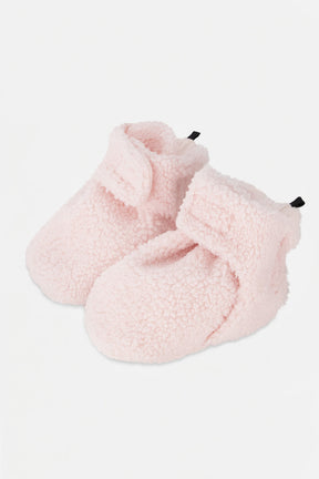 Baby Sherpa Slippers Light Pink-0