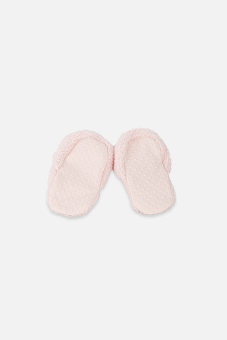 Baby Sherpa Slippers Light Pink-2