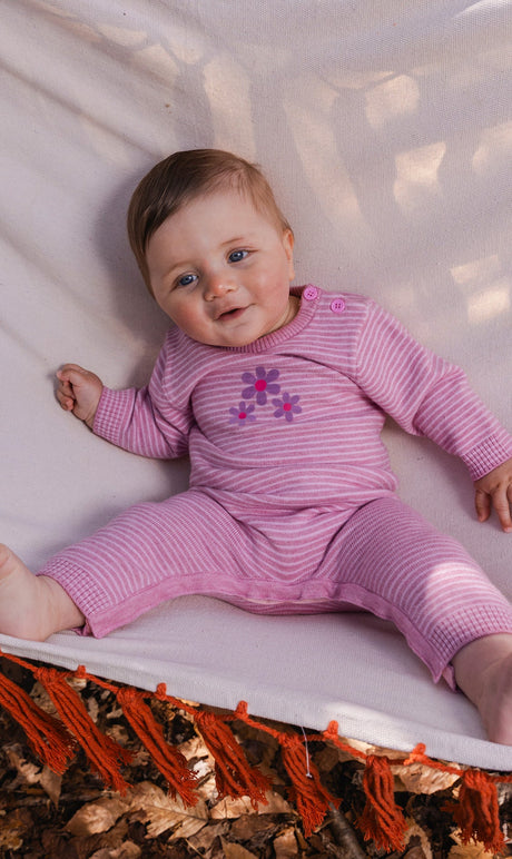 Knitted Romper Dusty Pink-1