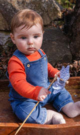 French Terry Denim Overall Light Blue Denim-1