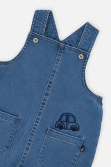 French Terry Denim Overall Light Blue Denim-3