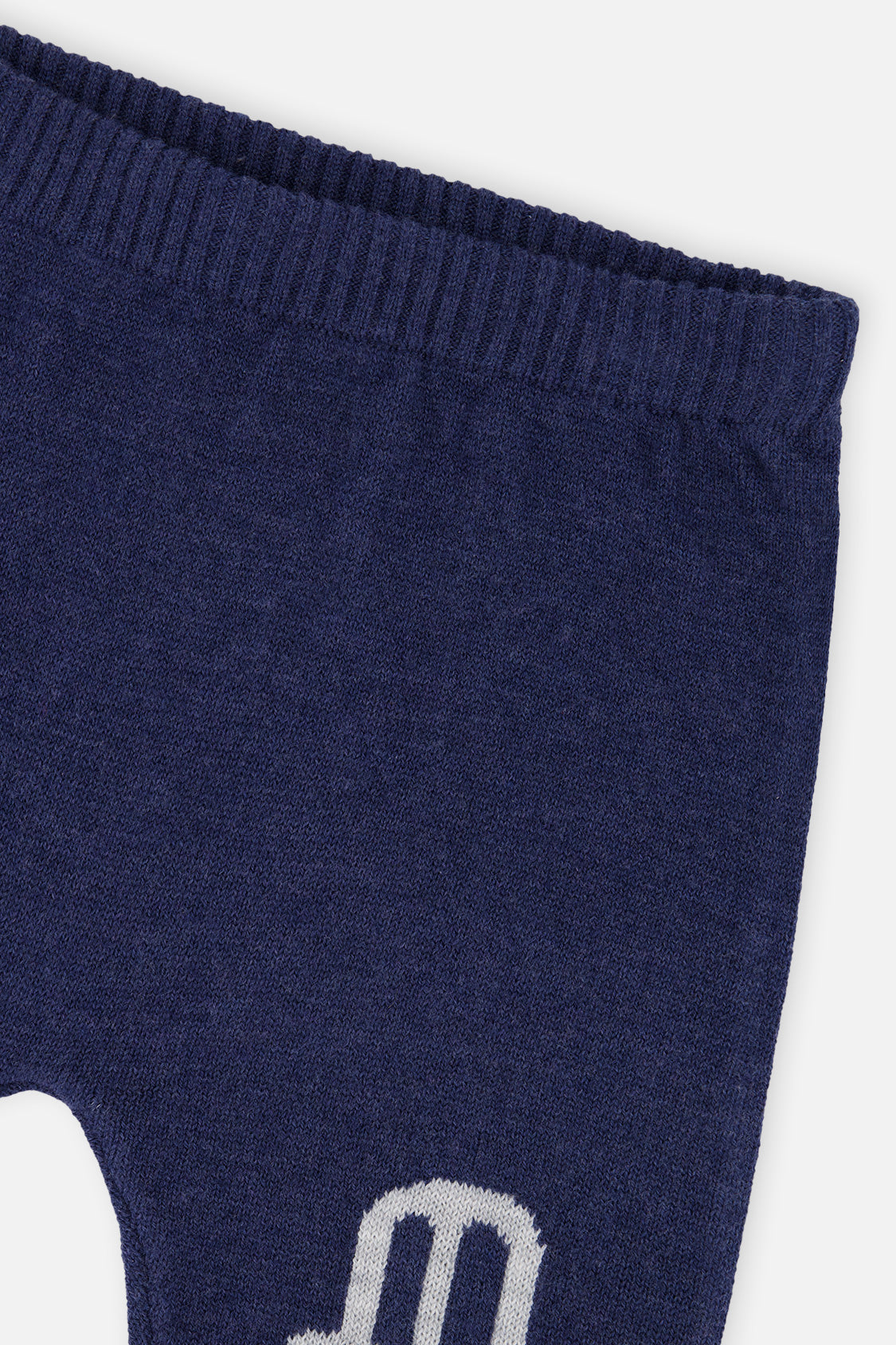Knitted Top And Pants Set Blue And Orange-4