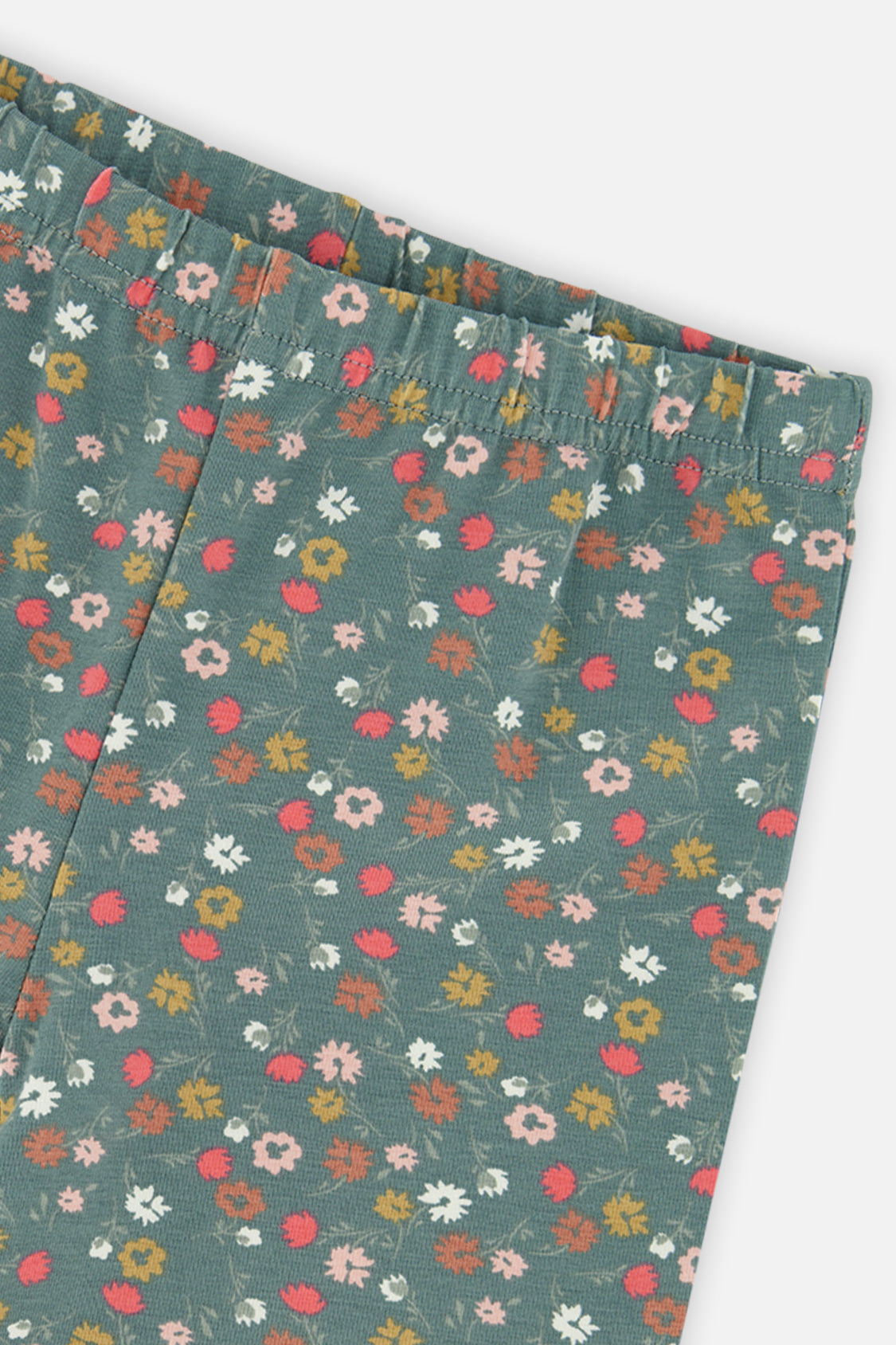 Deux par Deux Tunic And Leggings Set Pale Pink And Green Floral Print