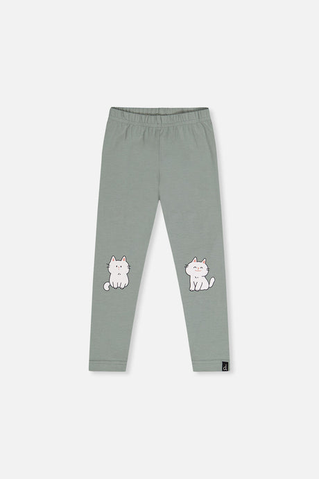 Organic Cotton Leggings Sage Green-0