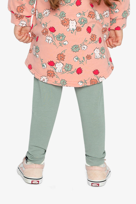 Deux par Deux Organic Cotton Leggings Sage Green