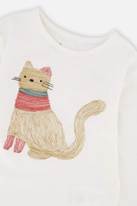 Baby Organic Cotton Long Sleeve T-Shirt Off-White-2
