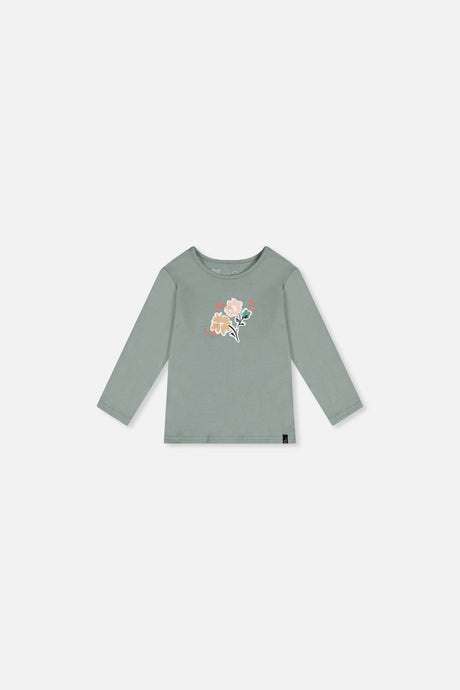 Baby Organic Cotton Long Sleeve T-Shirt Sage Green-0