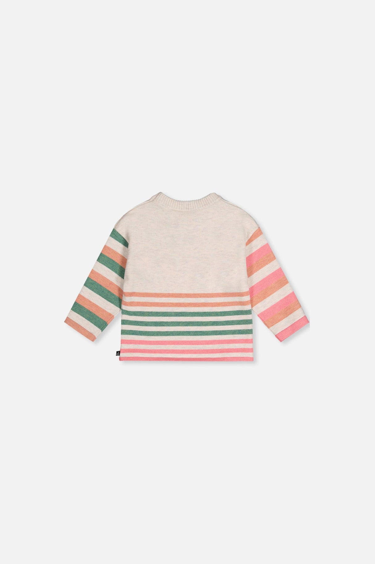 Baby Knitted Stripe Sweater Off-White-1
