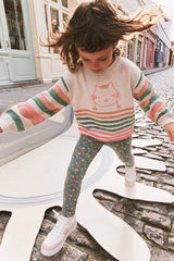 Knitted Stripe Sweater Off-White-1