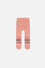 Baby Tights Very Pale Pink And Green-1