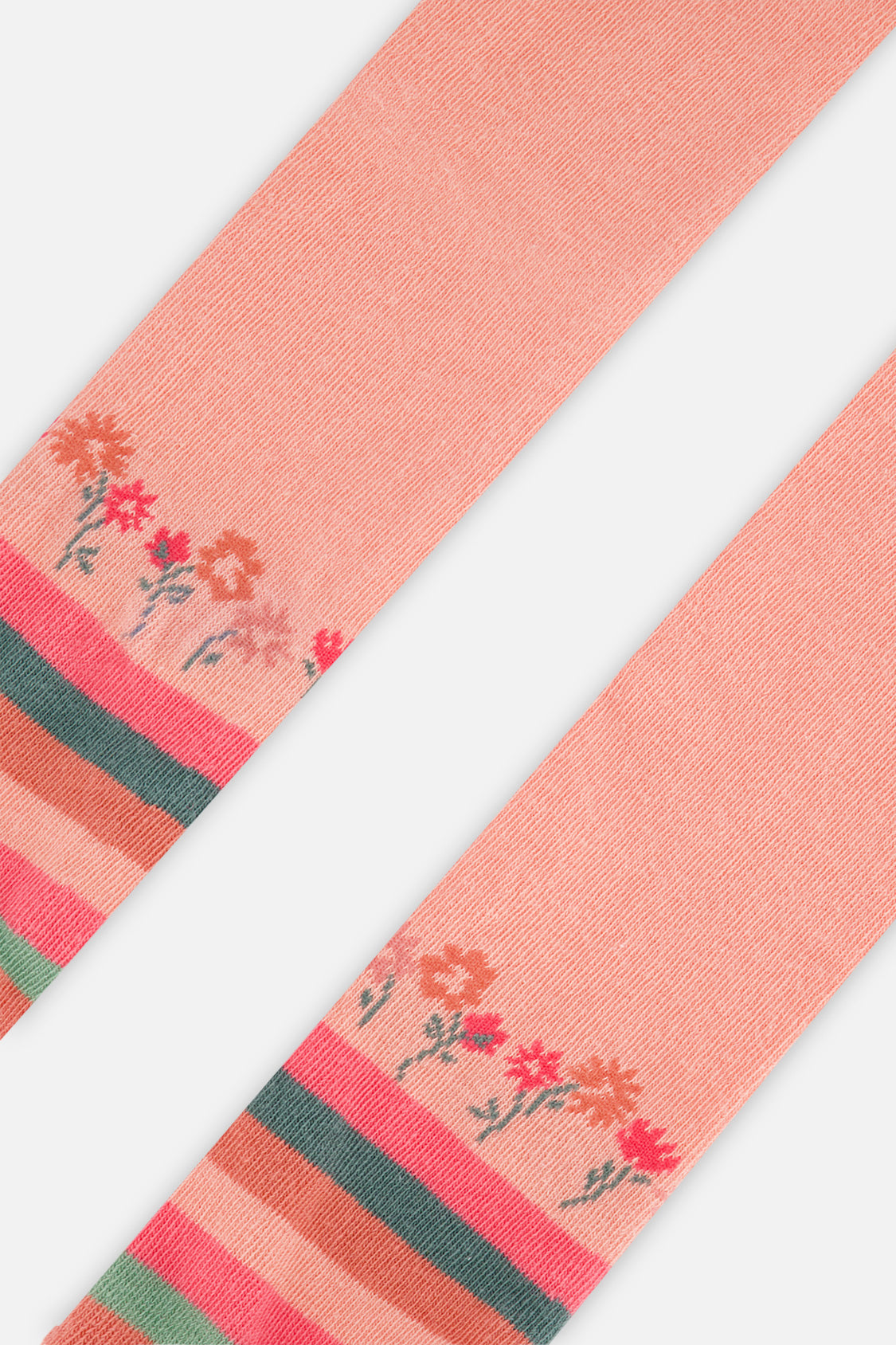 Deux par Deux Tights Very Pale Pink And Green
