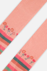 Deux par Deux Tights Very Pale Pink And Green