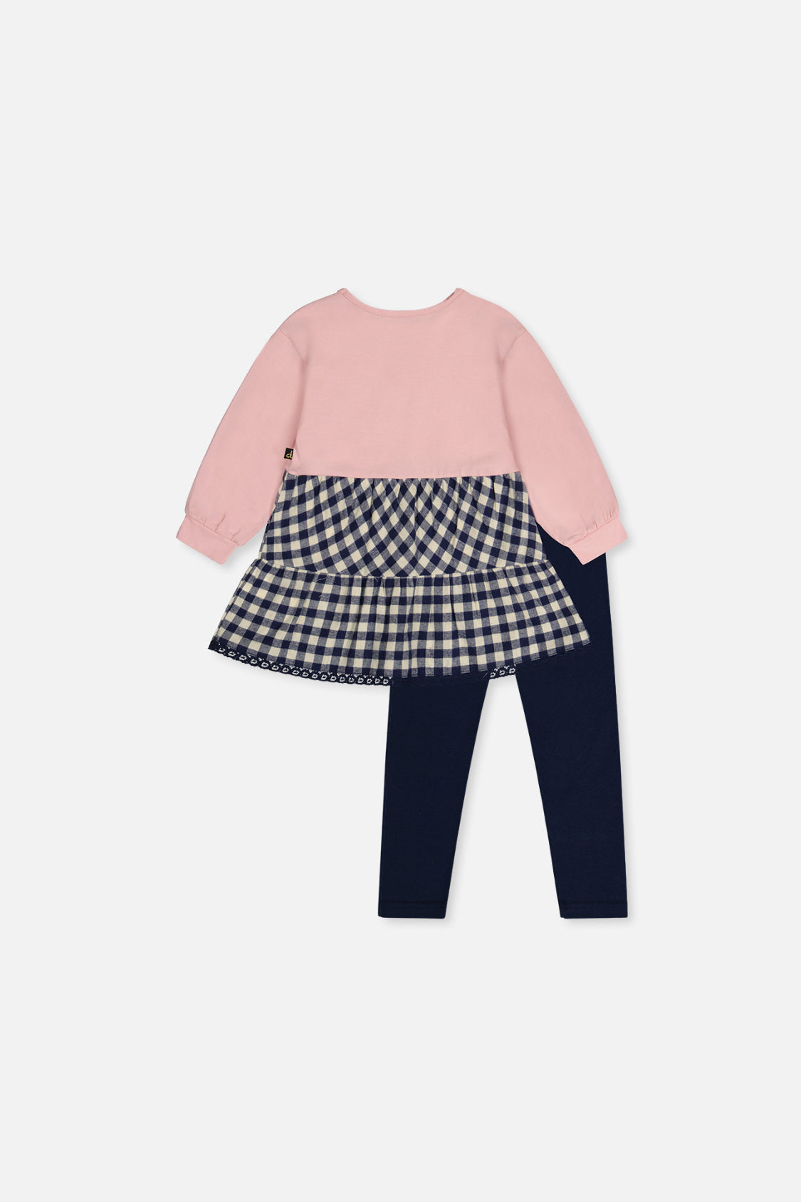 Baby Tunic And Leggings Set Pale Dusty Pink-1
