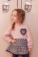 Tunic And Leggings Set Pale Dusty Pink And Navy-2