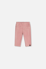 Baby Stretch Velour Treggings Pale Dusty Pink-0