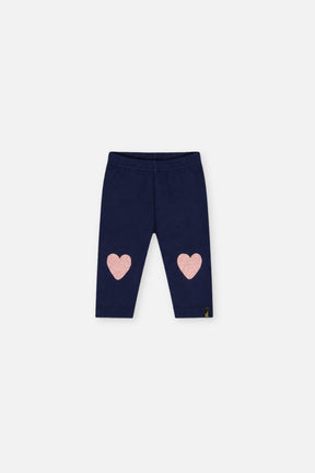 Baby Leggings Royal Blue And Pink-0