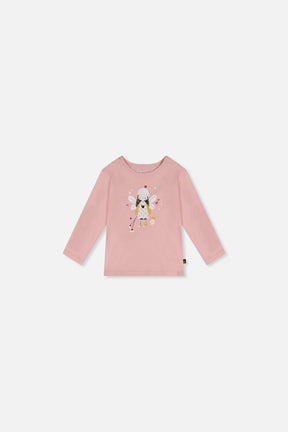 Baby Organic Cotton T-Shirt Pale Dusty Pink-0