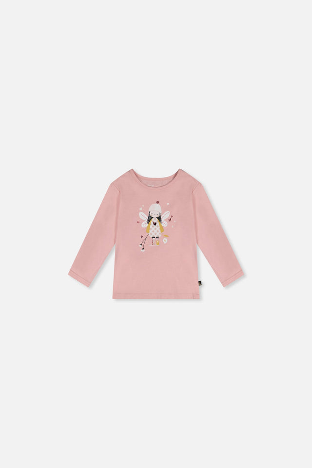 Baby Organic Cotton T-Shirt Pale Dusty Pink-0