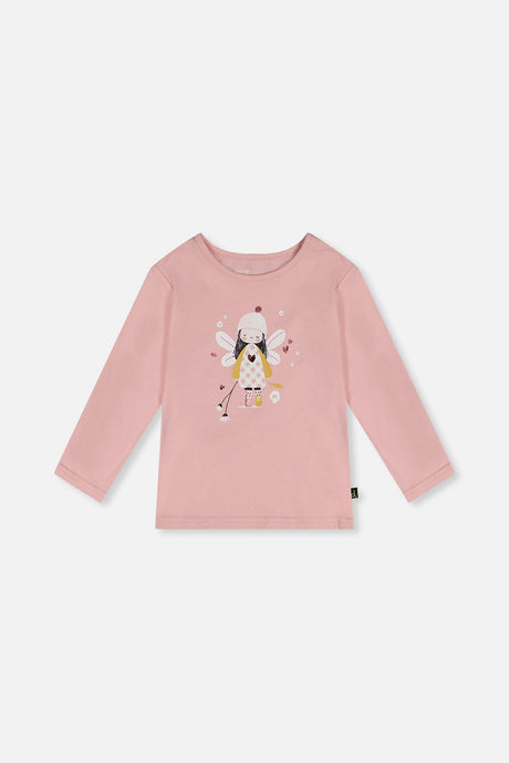 Organic Cotton T-Shirt Pale Dusty Pink-0