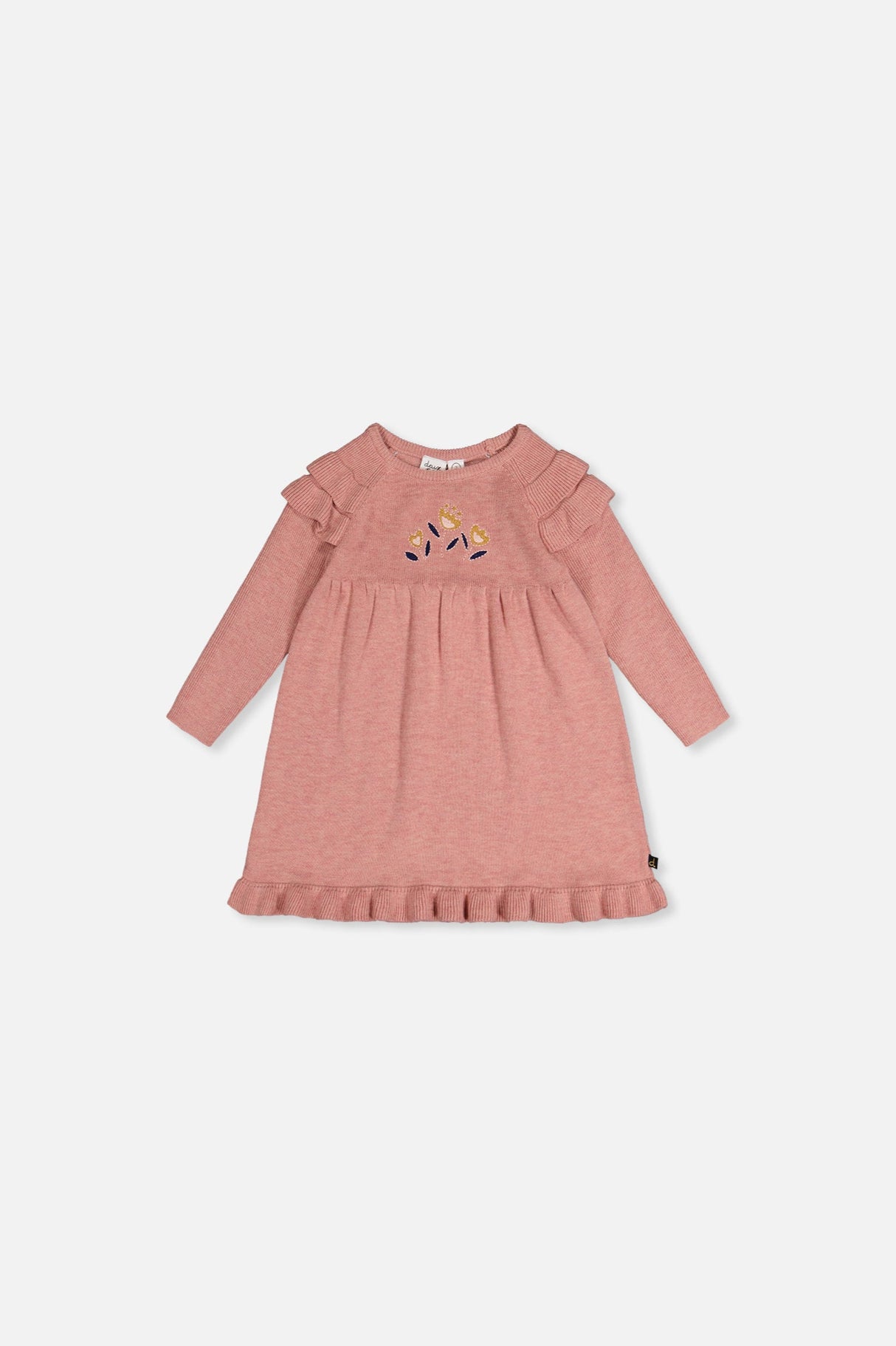 Baby Knitted Dress Pink-0