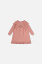 Baby Knitted Dress Pink-0