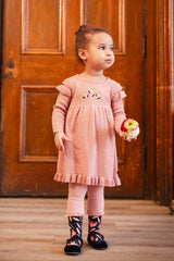Knitted Dress Pink-1