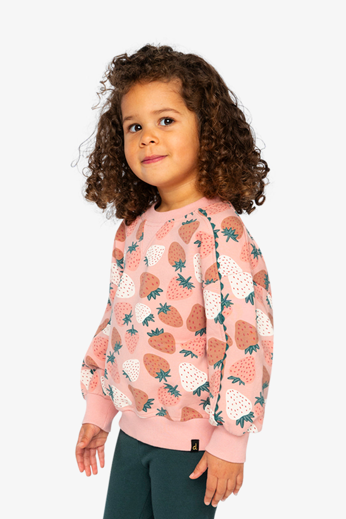 Sweatshirt Pink Strawberry Print-2