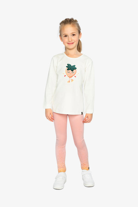 Organic Cotton Leggings Pale Dusty Pink-4