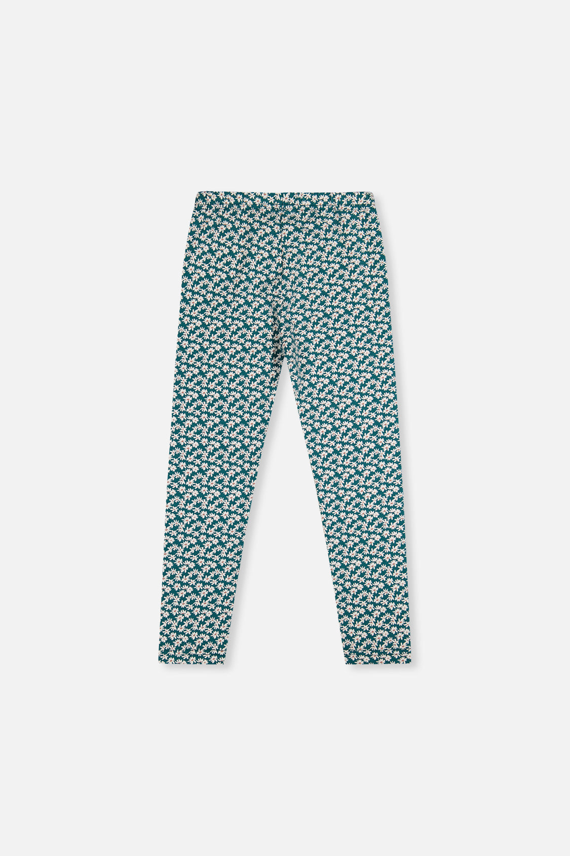 Deux par Deux Organic Cotton Leggings Green Daisy Print – product detail