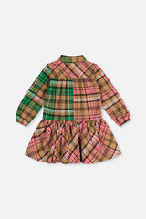 Shirt Plaid Dress Pink And Green-4