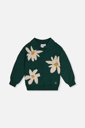 Knitted Sweater Jasper Printed Green-0