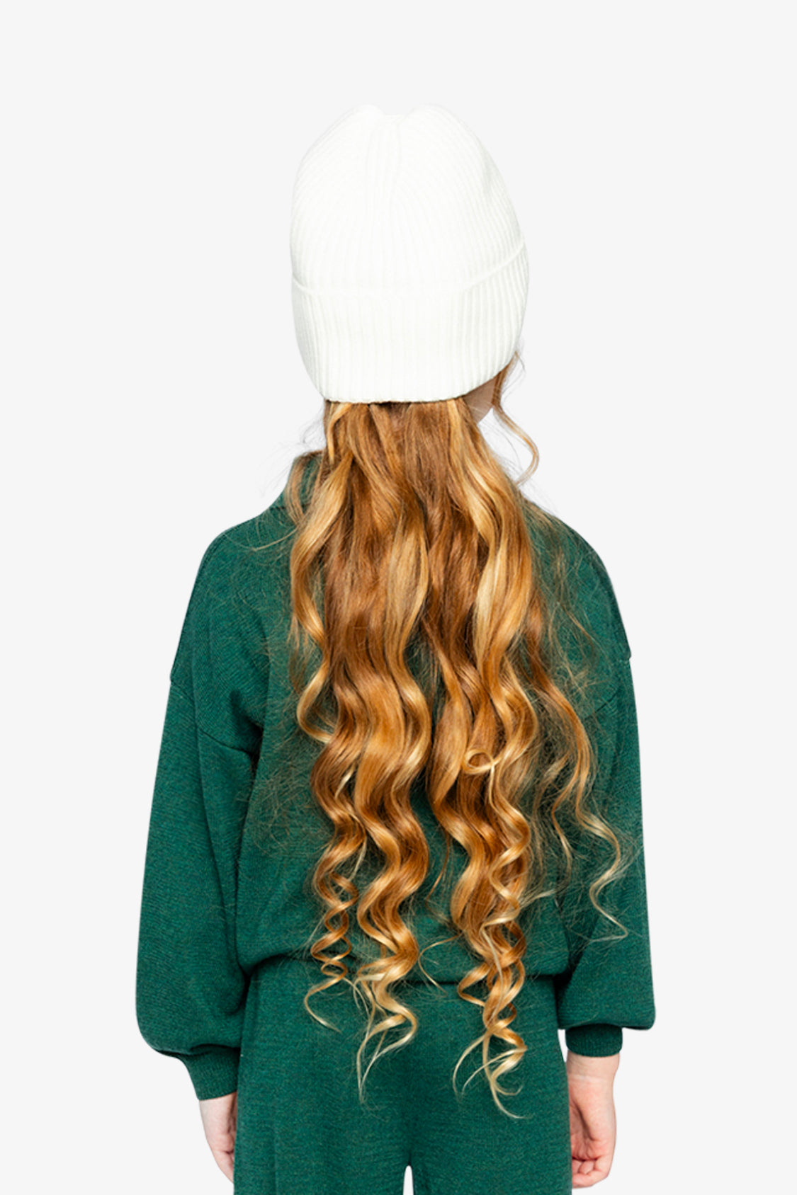 Deux par Deux Knitted Sweater Jasper Printed Green