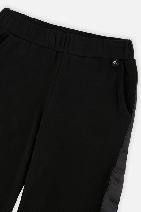 Additional view of the black flare-leg milano pants by Deux par Deux