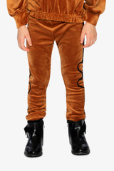 Velvet Leggings Brown-1
