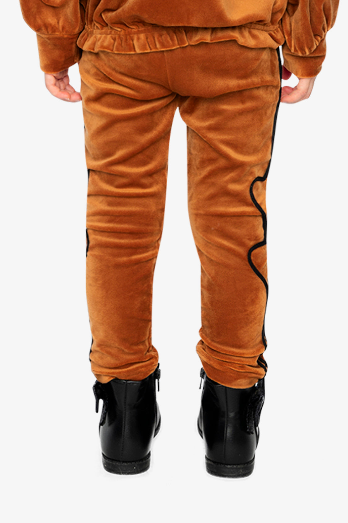 Velvet Leggings Brown-3