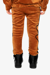 Velvet Leggings Brown-3