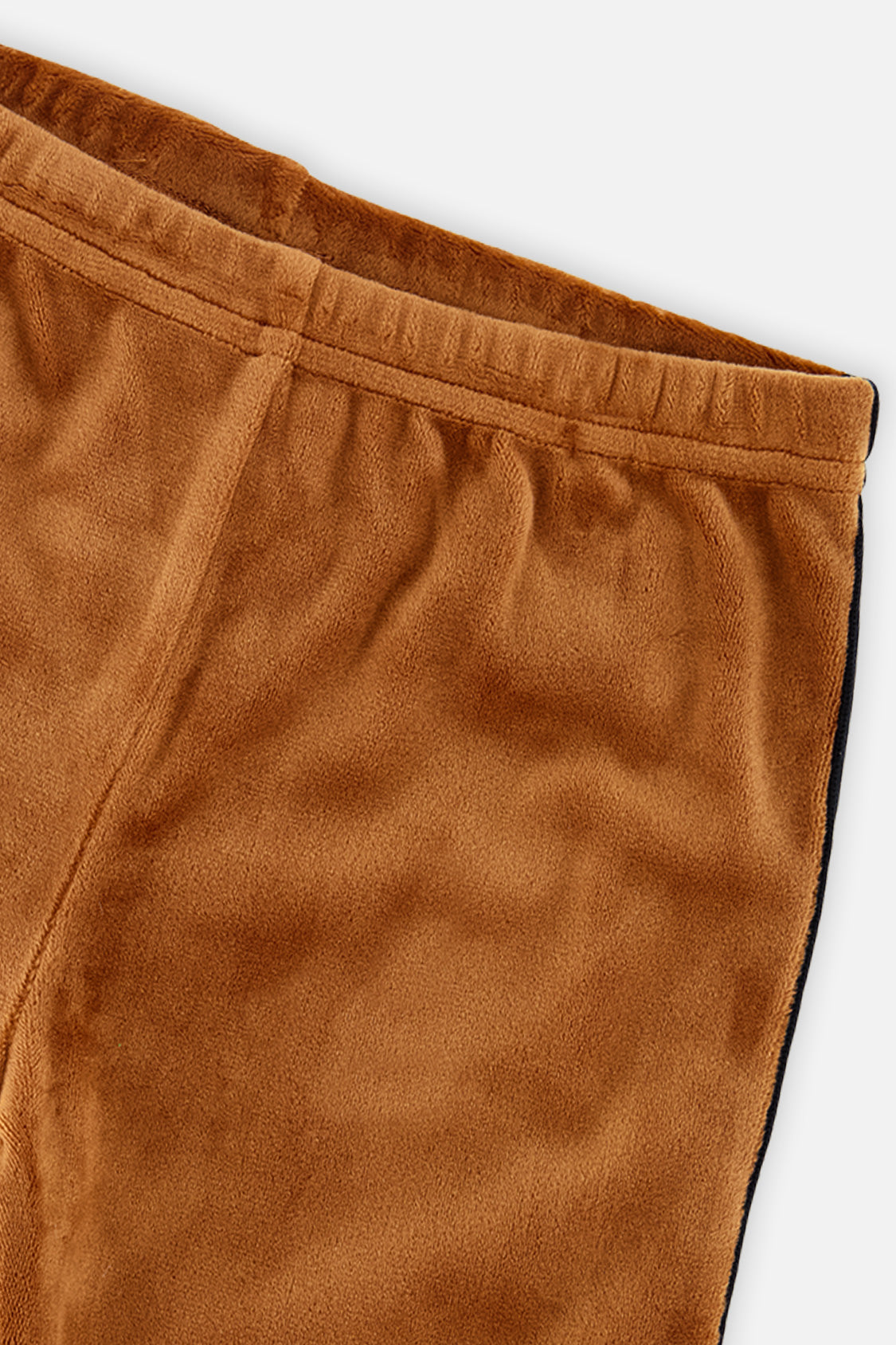 Deux par Deux girls' brown velvet leggings, additional view